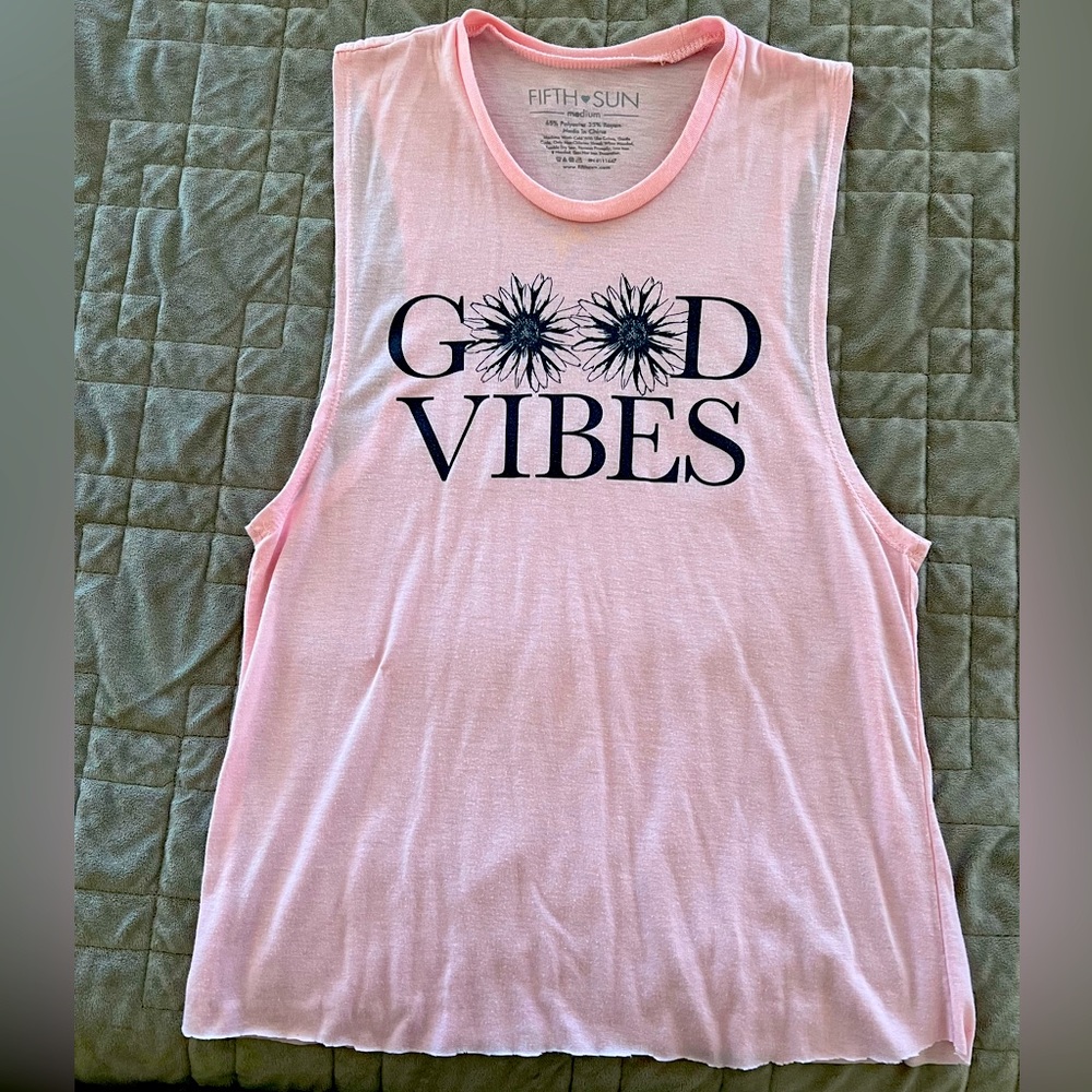 Good vibes muscle tank